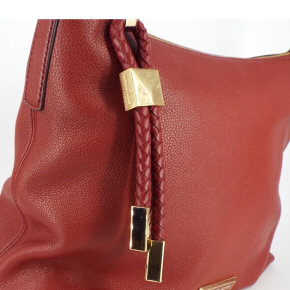 Michael Kors Lexington Burgundy Pebbled Leather Shoulder Bag main image 7